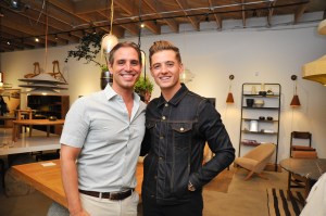 Greg Berlanti and Robbie Rogers at Hampton + Baker trunk show