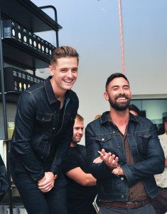 Robbie Rogers and Warren Baker at Hampton + Baker trunk show
