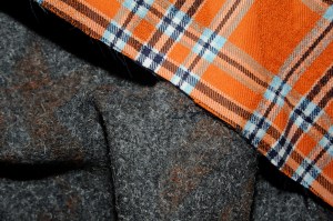 A needle punched wool fabric by Tsuboyoshi Orimono Blossom Première Vision