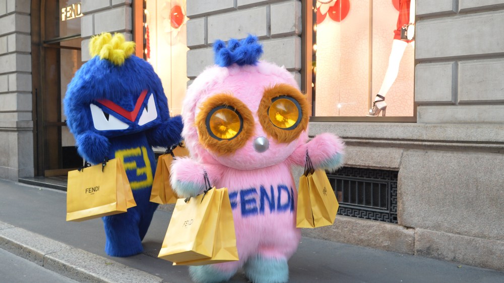 The Fendirumi on a shopping spree in Milan.