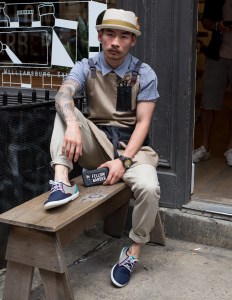 Hung Nguyen at Mr Porter Block Party on Crosby Street