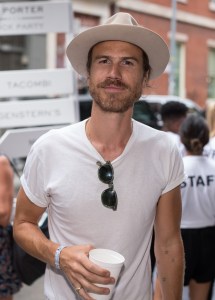 Sam Wessner at Mr Porter Block Party on Crosby Street