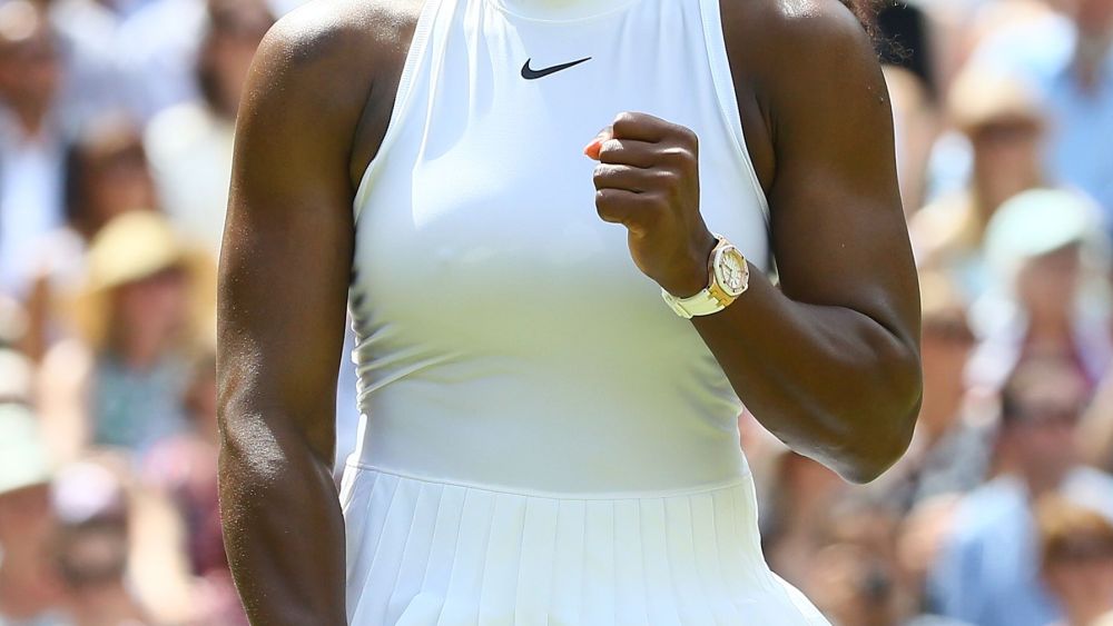 Serena Williams in Nike on July 7 2016, day eleven of Wimbledon