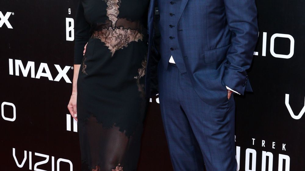 Star Trek Beyond Premiere Red Carpet Katee Sackhoff and Karl Urban