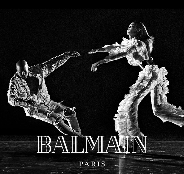 Balmain's fall 2016 ad campaign starring Kanye West and Joan Smalls