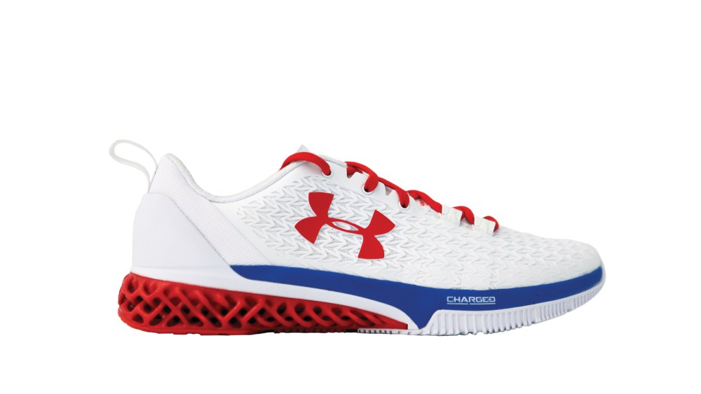 The 3-D Printed Michael Phelps Sneaker by Under Armour.