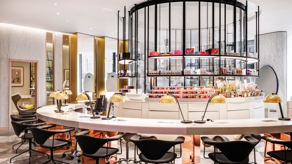 Harvey Nichols' Beauty Lounge Nail Bar.