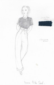 A sketch for the character of Laura played by Natalie Portman