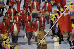 Pita Nikolas Aufatofua at 2016 Rio Olympics