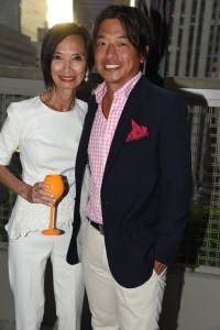 Josie Natori and Ken Natori at Saks celebrates 'The Terrace', Cafe S5A