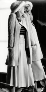 Model Jan Shearer in Sonia Rykiel