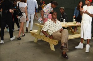 Street style at the Bacardi x The Dean Collection: No Commission art and music show.