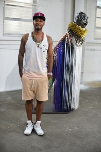 Street style at the Bacardi x The Dean Collection: No Commission art and music show.