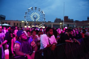 Street style at the Bacardi x The Dean Collection: No Commission art and music show.