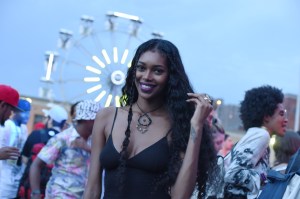 Street style at the Bacardi x The Dean Collection: No Commission art and music show.