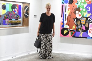 Street style at the Bacardi x The Dean Collection: No Commission art and music show.