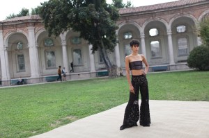 Backstage at Alberta Ferretti Spring 2017