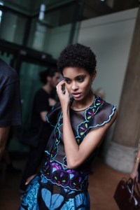 Backstage at Alberta Ferretti Spring 2017