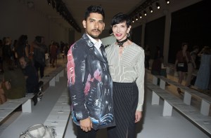 Felipe Escalante and Amy Fine Collins front row at Altuzarra RTW Spring 2017