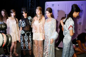Backstage at Anna Sui RTW Spring 2017