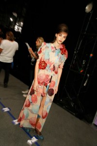 Backstage at Anna Sui RTW Spring 2017