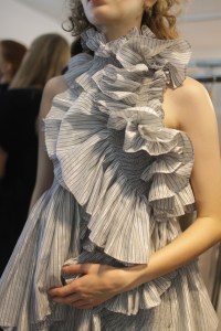 Backstage at Anne Sofie Madsen RTW Spring 2017