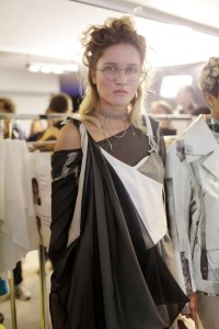 Backstage at Anne Sofie Madsen RTW Spring 2017