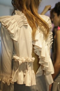 Backstage at Anne Sofie Madsen RTW Spring 2017