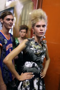 Backstage at Antonio Marras Spring 2017