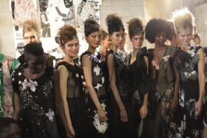 Backstage at Antonio Marras Spring 2017