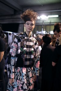 Backstage at Antonio Marras Spring 2017