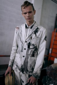 Backstage at Antonio Marras Spring 2017
