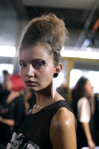 Backstage at Antonio Marras Spring 2017