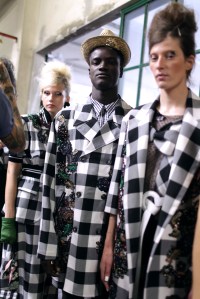 Backstage at Antonio Marras Spring 2017