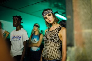 Backstage at Baja East RTW Spring 2017