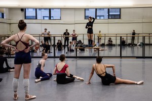 Lovette in rehearsal.