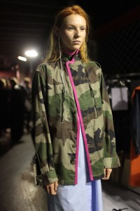 Backstage at Lutz Huelle RTW Spring 2017