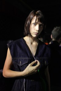 Backstage at Lutz Huelle RTW Spring 2017