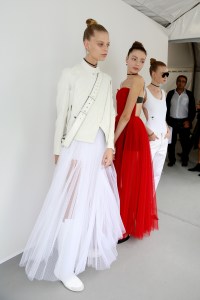 Backstage at Dior RTW Spring 2017