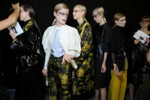 Backstage at Dries Van Noten RTW Spring 2017