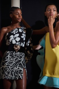 Backstage at Emanuel Ungaro RTW Spring 2017