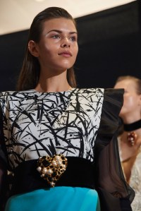 Backstage at Emanuel Ungaro RTW Spring 2017