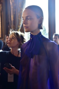 Backstage at Lanvin RTW Spring 2017
