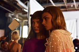 Backstage at Rochas RTW Spring 2017