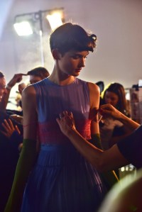Backstage at Rochas RTW Spring 2017