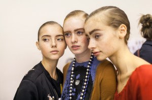 Backstage at Undercover RTW Spring 2017