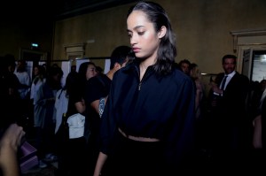 Backstage at Blumarine Spring 2017