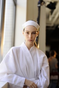 Backstage at Boss RTW Spring 2017