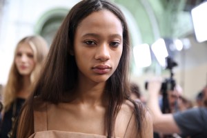 Backstage at Chloé RTW Spring 2017
