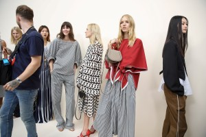 Backstage at Chloé RTW Spring 2017